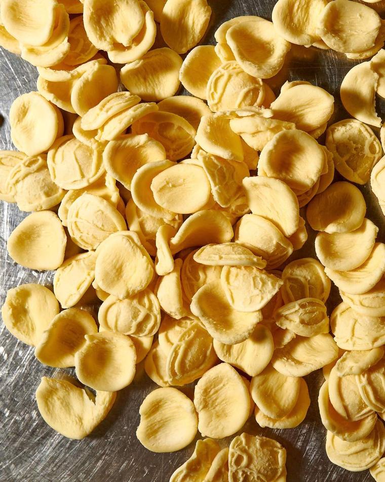 Fresh orecchiette at Cucina Alba
