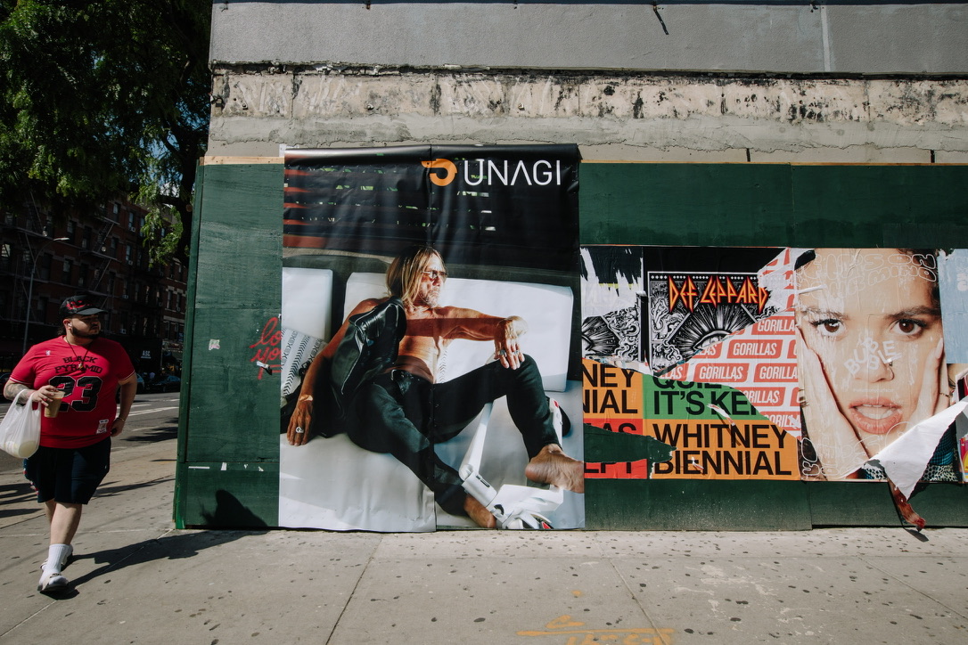Unagi x Iggy Pop wheat paste NYC